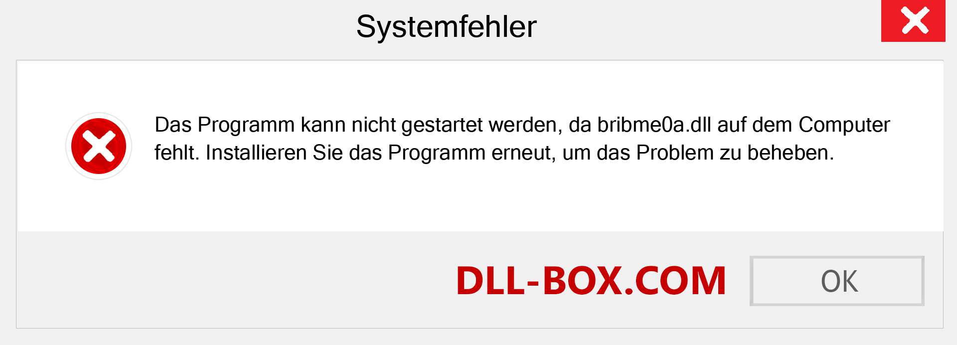 bribme0a.dll-Datei fehlt?. Download für Windows 7, 8, 10 - Fix bribme0a dll Missing Error unter Windows, Fotos, Bildern