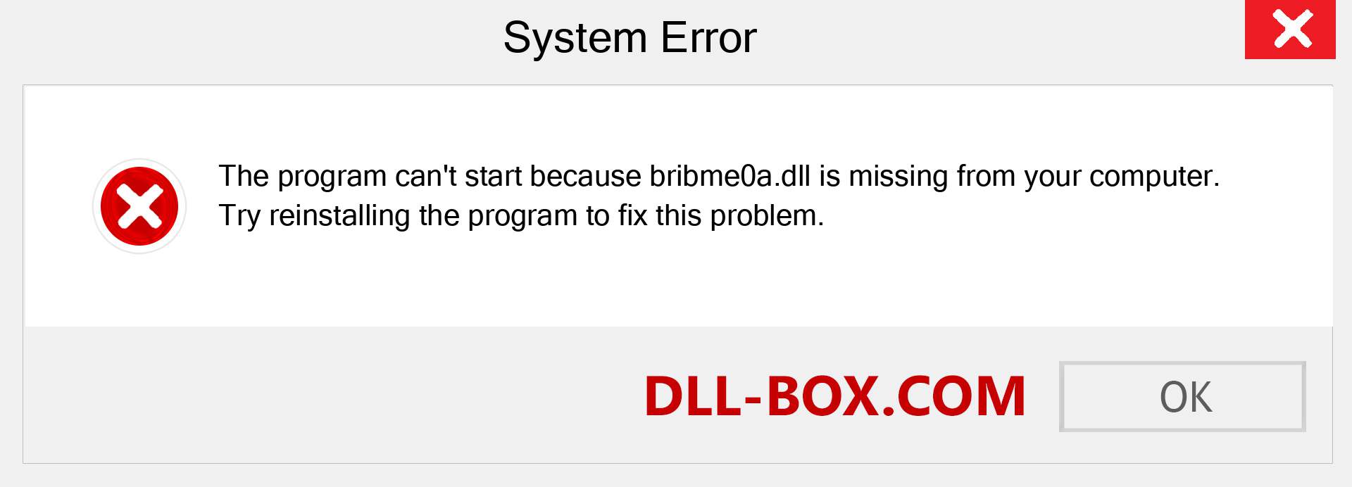  bribme0a.dll file is missing?. Download for Windows 7, 8, 10 - Fix  bribme0a dll Missing Error on Windows, photos, images